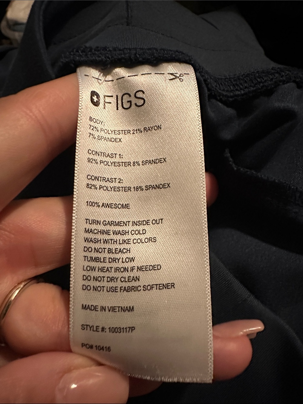 Figs Isabel Wide Leg Scrub Pants - Picture 10 of 11